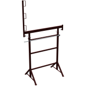 Crank-operated scaffolding jack K1200 | Width: 1.50m | Height: 1.70m - 3.00m | painted brown